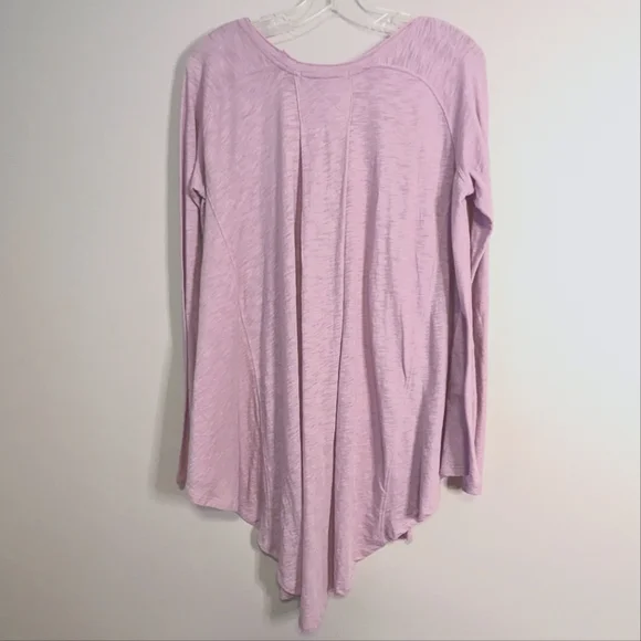 NWT Free People Aria Long Sleeve Trapeze Top Size Small  Light Purple OB1645805 - Picture 7 of 9